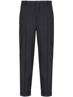 Balmain pantalon ample à logo en jacquard - Noir - thumbnail