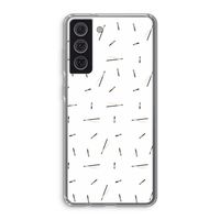 Hipster stripes: Samsung Galaxy S21 FE Transparant Hoesje