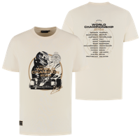 Kids - Wereldkampioen 2024 T-shirt - Off White - Max Verstappen - Wit - 152-158