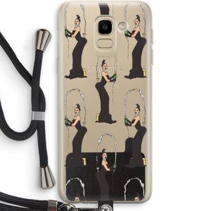 Pop Some Kim: Samsung Galaxy J6 (2018) Transparant Hoesje met koord