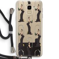 Pop Some Kim: Samsung Galaxy J6 (2018) Transparant Hoesje met koord