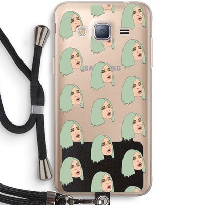 King Kylie: Samsung Galaxy J3 (2016) Transparant Hoesje met koord