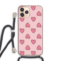 Ondersteboven verliefd: iPhone 11 Pro Transparant Hoesje met koord
