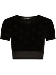 Dolce & Gabbana t-shirt à logo DG - Noir