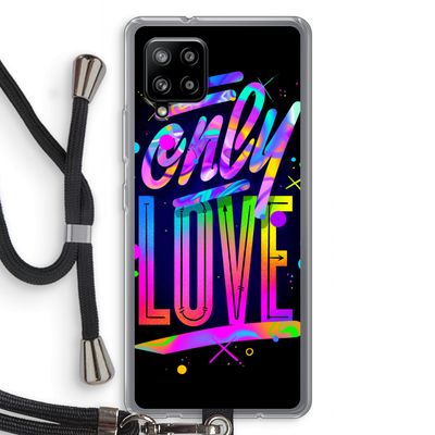 Only Love: Samsung Galaxy A42 5G Transparant Hoesje met koord