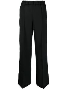 Jil Sander pantalon droit à plis marqués - Noir