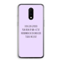 Tequila: OnePlus 7 Transparant Hoesje