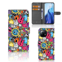 Xiaomi Mi 11 Wallet Case met Pasjes Punk Rock