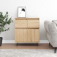 Dressoir 60x35x70 cm bewerkt hout sonoma eikenkleurig