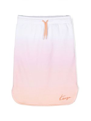 Kenzo Kids jupe de sport à logo imprimé - Blanc