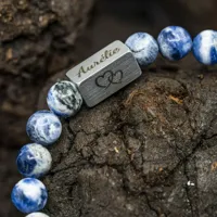 Poseidon - Sodaliet - Eigen tekst Kralen armband