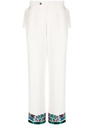 BODE pantalon à broderies - Tons neutres
