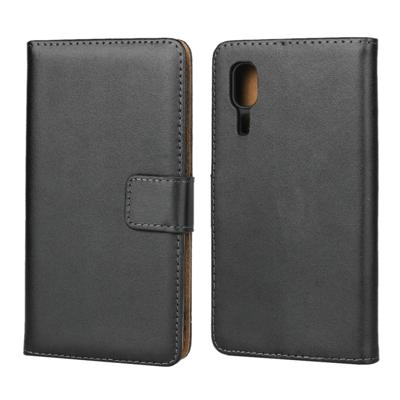 Horizontale Flip lederen case voor Galaxy a2 core met magnetische gesp & houder & kaartsleuven & portemonnee (zwart)