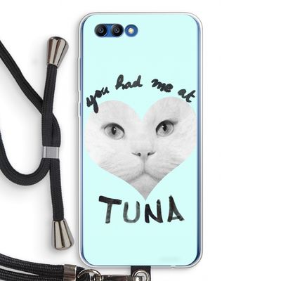 You had me at tuna: Honor 10 Transparant Hoesje met koord