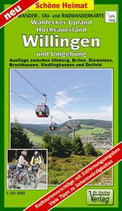 Wandelkaart 229 Waldecker Upland, Hochsauerland, Willingen und Umgebung | Verlag Dr. Barthel