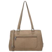 Beagles Leather Handtas/Schoudertas Benidorm Taupe