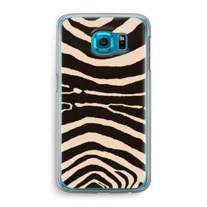 Arizona Zebra: Samsung Galaxy S6 Transparant Hoesje