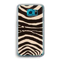Arizona Zebra: Samsung Galaxy S6 Transparant Hoesje - thumbnail