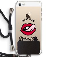 Badass Babes Club: iPhone 5 / 5S / SE Transparant Hoesje met koord