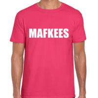 Verkleed T-shirt voor heren - MAFKEES - roze - carnaval / foute party