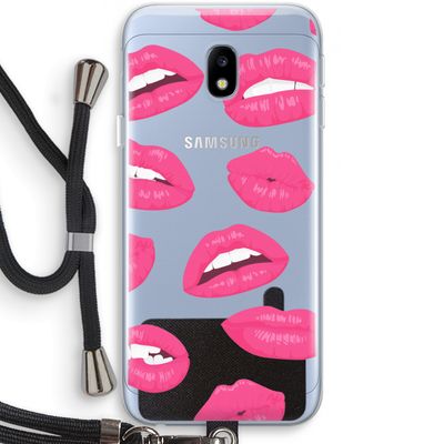 Bite my lip: Samsung Galaxy J3 (2017) Transparant Hoesje met koord