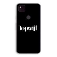 Topwijf Zwart: Google Pixel 4a 5G Transparant Hoesje
