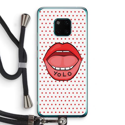 Yolo Denise: Huawei Mate 20 Pro Transparant Hoesje met koord