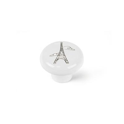 Deurknop Rei e816 Cirkelvormig Wit Porselein Illustratie 4 Stuks (Ø 40 x 31 mm)
