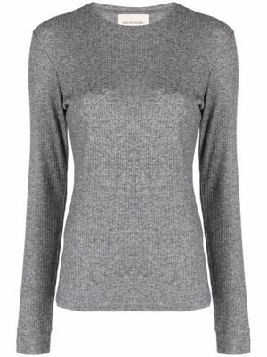 LouLou de Saison pull Ortigia à encolure ronde - Gris
