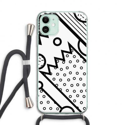 Pop Art #4: iPhone 11 Transparant Hoesje met koord