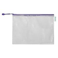 Opbergtas Tarifold met rits 330x240mm PVC blauw | 8 stuks