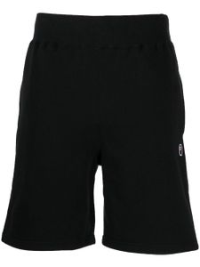 A BATHING APE® short Ape Head One Point en coton - Noir