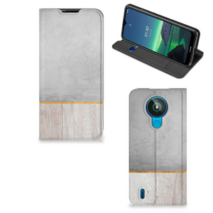 Nokia 1.4 Book Wallet Case Wood Concrete