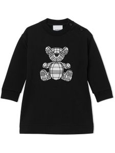 Burberry Kids robe-pull à motif Thomas Bear - Noir