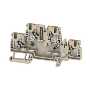 Weidmüller 2704390000 Componentenserieklem Push-In-klem Beige 50 stuk(s)