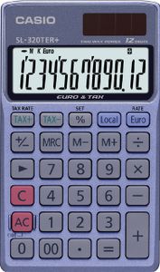 Casio SL-320TER+ calculator Pocket Basisrekenmachine Blauw