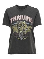 Only Onllucy Life Reg S/s Top Box Jrs T-shirt Korte Mouw Black Thriving Refined