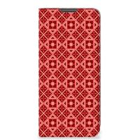 Motorola Moto G22 Hoesje met Magneet Batik Rood