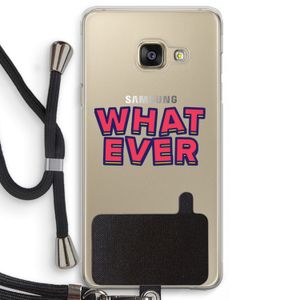 Whatever: Samsung Galaxy A3 (2016) Transparant Hoesje met koord