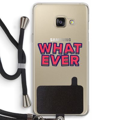 Whatever: Samsung Galaxy A3 (2016) Transparant Hoesje met koord