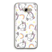 Rainbow Unicorn: Samsung Galaxy A5 (2017) Transparant Hoesje