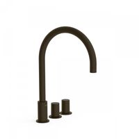 Badrandkraan Tres Study Exclusive Tweeknops Uitloop Gebogen 21,5 cm Zwart Brons