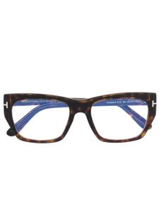 TOM FORD Eyewear lunettes de vue FT5846B à monture carrée - Marron