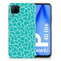 Huawei P40 Lite | Hoesje maken | Cracks Blue