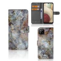 Samsung Galaxy A12 | Bookcase | Marmer Grijs