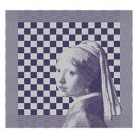 DDDDD theedoek Girl With a Pearl 60 x 65 blue