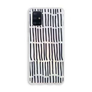 Moroccan stripes: Galaxy A51 4G Transparant Hoesje