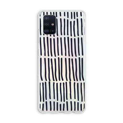 Moroccan stripes: Galaxy A51 4G Transparant Hoesje