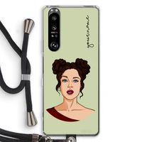 Pop-Art Creator: Sony Xperia 1 III Transparant Hoesje met koord Pop-Art Creator: Sony Xperia 1 III Transparant Hoesje met koord