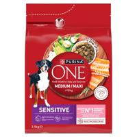 PURINA One Adult Medium/Maxi Sensitive Rich in salmon with rice - droog hondenvoer - 2,5kg